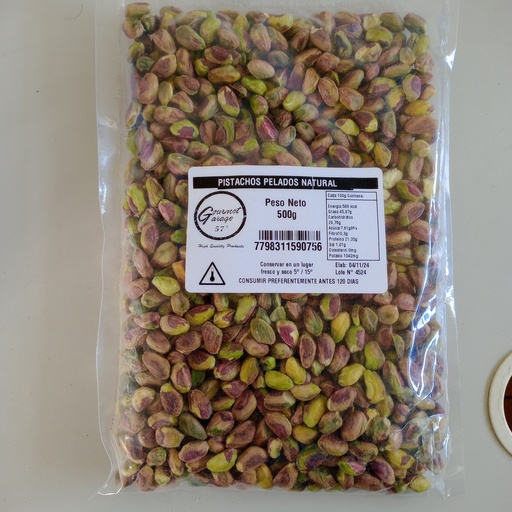 [60308] PISTACHOS PELADOS NATURAL 500 GR ATM